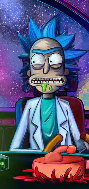 Creepy Photo of Rick Sanchez Tablet