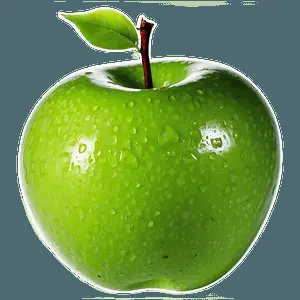 Crunchy Green Apple PNG peq62