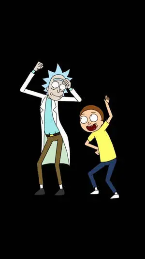 Rick and Morty getting their groove on