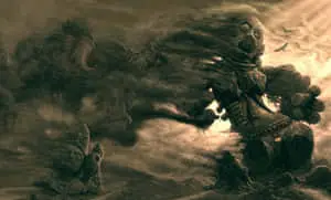Enigmatic Dark Abstract Art