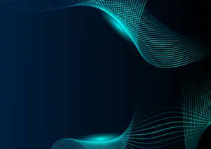 a blue wave background with a light