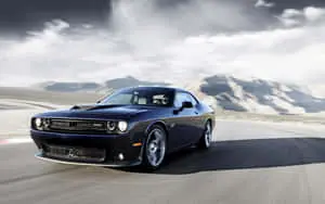 Dark Blue Dodge Hellcat