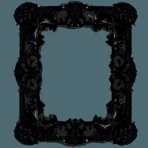 Dark Gothic Frame PNG llq