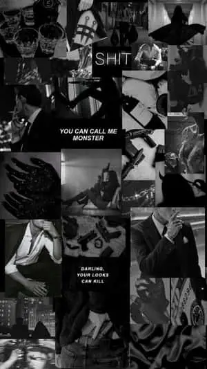 Dark_ Monster_ Aesthetic_ Collage