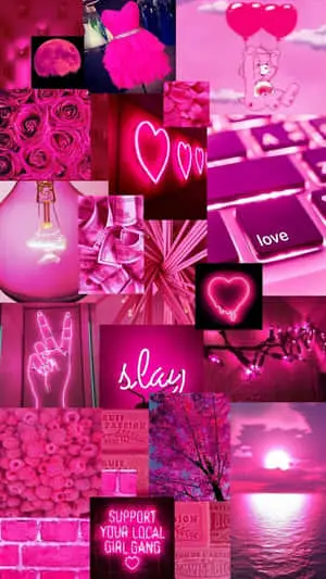 Mesmerizing Display of Dark Pink Abstract Art
