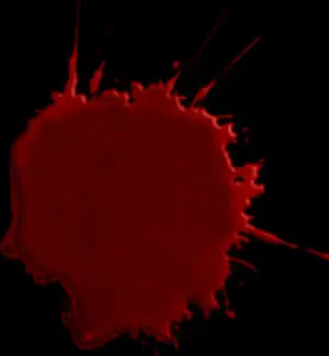 Dark Red Blood Splatter