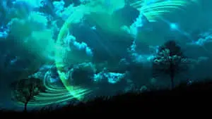 Dark Teal Abstract Background