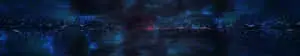 Abstract Blue Dark Triple Monitor