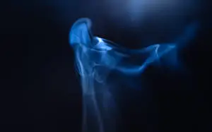 Glowing Blue Abstract Art