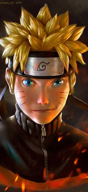 Detail 3D Artwork Naruto Mobile 4K