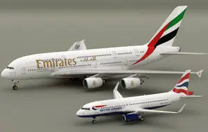 Emirates A380 And B777 Airplane Models