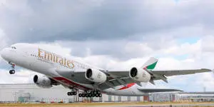 Emirates Airbus A380 Take-Off