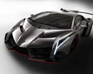 Silver Red Fast Car