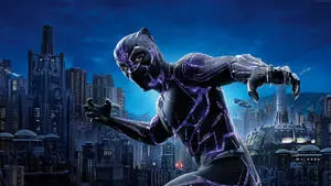Fighting Position Black Panther 4K Ultra HD Dark