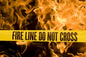 Fire Department Fire Line Tape