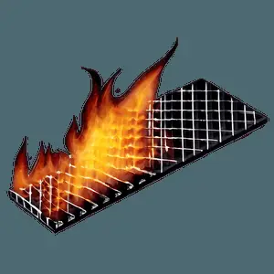 Fire Grid Overlay PNG 98