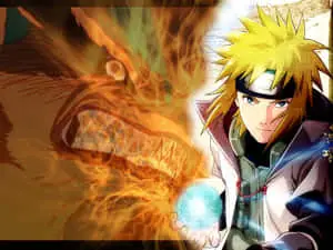 The Fourth Hokage, Minato Namikaze, in action