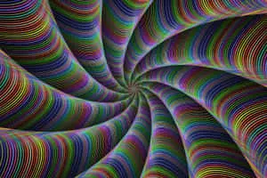 "Beautiful Abstract of Colorful Fractals"