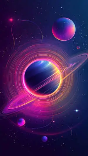 Galaxy with blue background