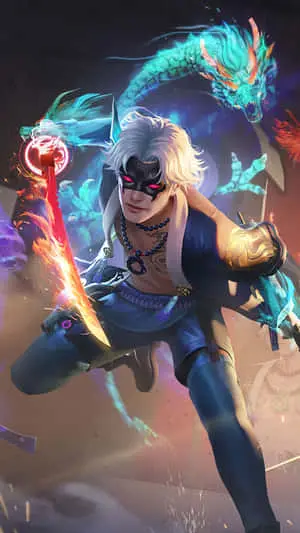 Garena Free Fire Azure Dragon In Action