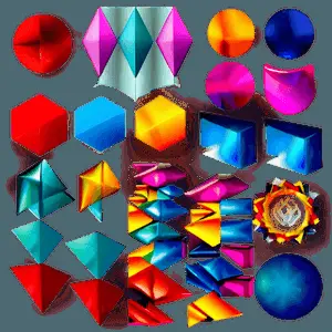Geometric Abstract Shapes Collection PNG edf6