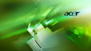 Acer Aspire Series Laptop with Geometric Background