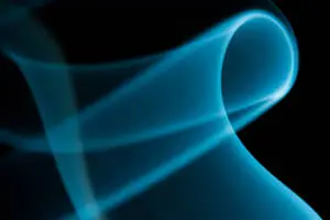 Glowing Wispy Blue Abstract