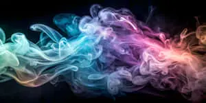 Graceful Wispy Pastel Smoke on a Dark Background