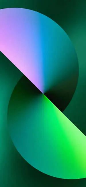 a green and purple abstract design