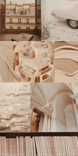 "Harmony in Simplicity - Beige Aesthetic Background"