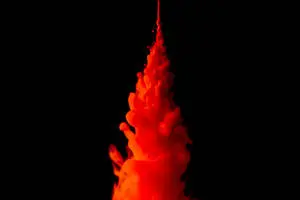 Hd Abstract Orange Ink Smoke