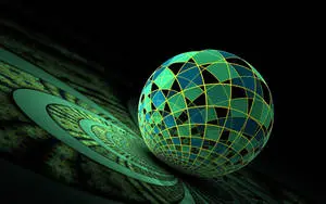 High Res Green Patterned Ball