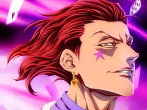 Hisoka 4K Red Hair