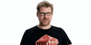 Justin Roiland, Co-creator of Rick and Morty, in a dynamic pose