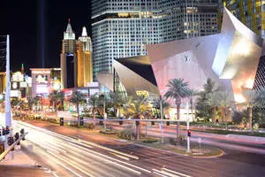 Las Vegas 4k City Center And Las Vegas Strip
