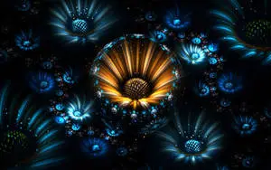 Light Flowers Fractal Design