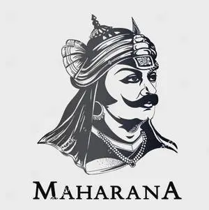 Maharana Pratap Minimalist Illustration 4K