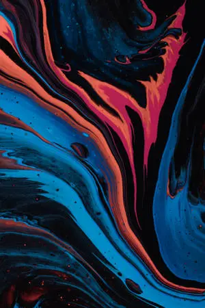Marbling Dark Abstract Art