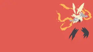Mega Blaziken Fire Vector Art