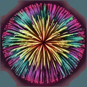 Minimal Mono Firework PNG rvh76