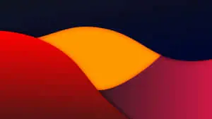 A Mountain's Suset In Minimalist Abstract