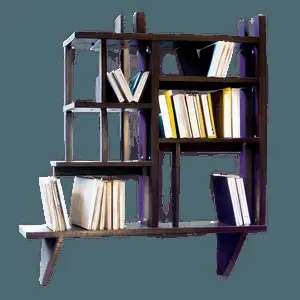 Minimalist Bookshelf Books PNG ilc19