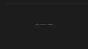 Minimalist Coding Routine 