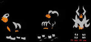 Minimalist Houndoom Evolutionary Line