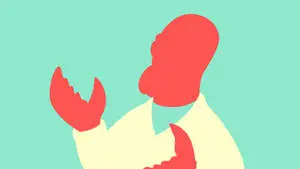Minimalist Zoidberg Vector Art