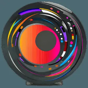 Modern Abstract Shapes Illustration PNG 06122024