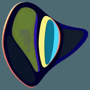 Modern Abstract Shapes Illustration PNG 06122024