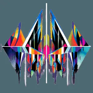 Modern Abstract Shapes Illustration PNG 06122024