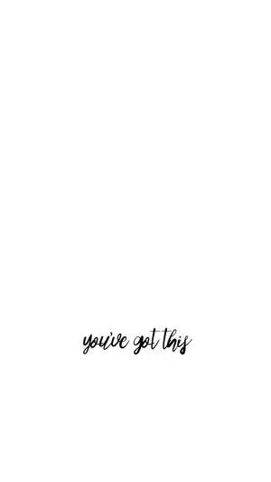 Motivational Text White Minimalist