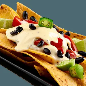 Nachos with Aioli Drizzle PNG jso97